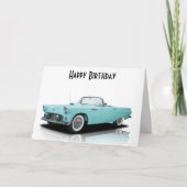 **55 KLASSIEKE THUNDERBIRD** OP UW GROTE DAG KAART (Voorkant)