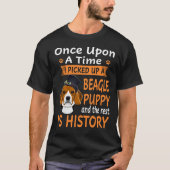 55 One Upon A Time Beagle Puppy T-shirt (Voorkant)
