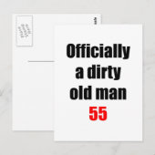 55 oud Man Briefkaart (Voorkant / Achterkant)