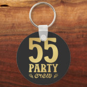 55-partijenbemanningsleden 55e Button op zaterdag Sleutelhanger (Voorkant)