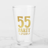 55-partijenbemanningsleden, 55e verjaardag Drink Glas (Voorkant)