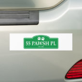 55 Pawsh Place Bumpersticker (Op auto)