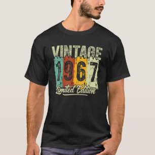 55 Verjaardag 55e Jaar Oud Vintage 1967 T-shirt