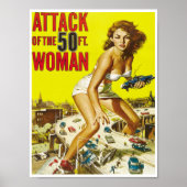 55 voet Alien Women  Science Fiction Poster (Voorkant)