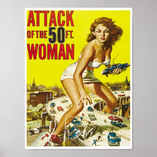 55 voet Alien Women  Science Fiction Poster (Voorkant)