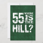 55 Waar is The Hill Funny 55th Birthday GR55Z Kaart (Voorkant)
