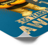 55 Year Old January 1971 Teddy Bear 55th Birthday  Poster (Hoek)