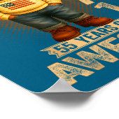 55 Year Old January 1971 Teddy Bear 55th Birthday  Poster (Hoek)