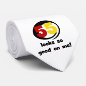 55 ziet er zo goed uit voor mij T-shirts en cadeau Stropdas (Opgerold)