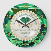 55e, 35e of 20e Emerald Jubileum Gifts Clock Grote Klok (Voorkant)