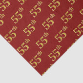55e (55e) gebeurtenis Red, Faux Gold Tissuepapier (Detail)
