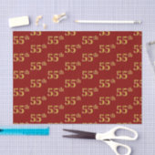 55e (55e) gebeurtenis Red, Faux Gold Tissuepapier (Craft)
