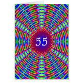 55e Abstracte Trippy Swirls van Birthday (Voorkant)
