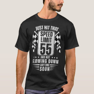 55e boemmeter voor de vogelsnelheid 55 jaar oude b t-shirt