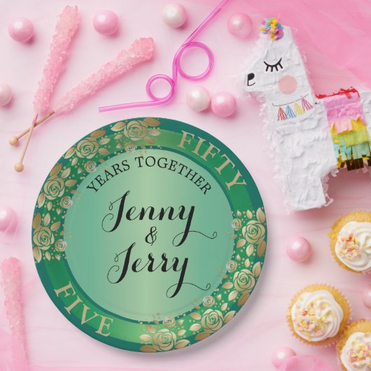 55e Bord Emerald Jubileum Paper (Feest)