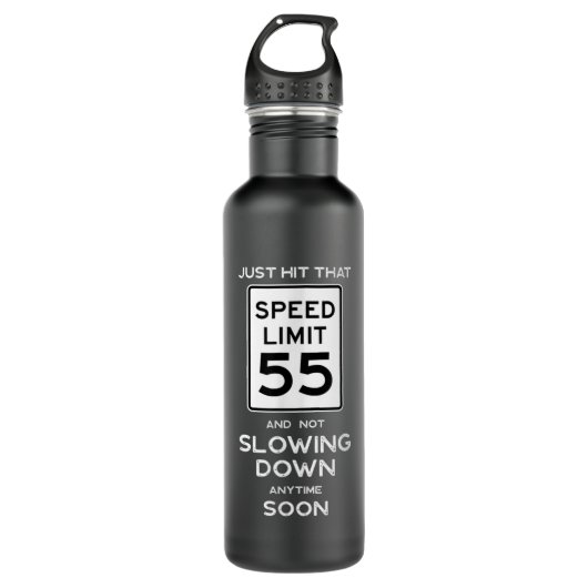 55e bord voor de begrenzing van de vogelsnelheid A Waterfles (Voorkant)