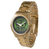 55e bruiloft JUBILEUM EMERALD Horloge (Gekanteld)