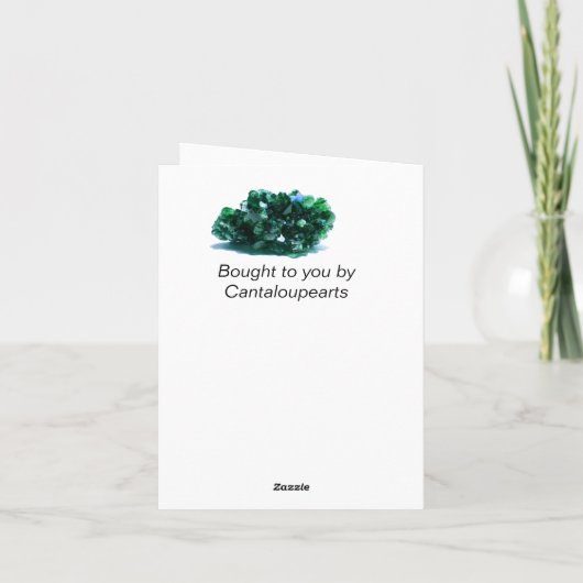 55e bruiloft Jubileum Emerald Kaart (Achterkant)