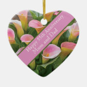 55e bruiloft Jubileum Emerald Keramisch Ornament (Voorkant)