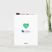 55e bruiloft Jubileum Emerald Love zo sterk Kaart (Achterkant)