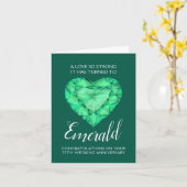 55e bruiloft Jubileum Emerald Love zo sterk Kaart (Gele Bloem)