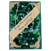 55e bruiloft Jubileum Emerald Medium Cadeauzakje (Voorkant)