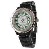 55e bruiloft Jubileum horloge (Gekanteld)