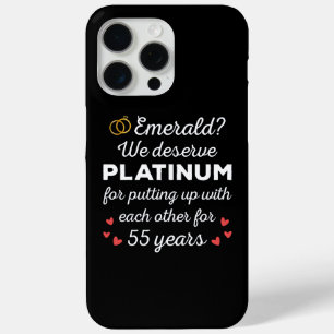 55e bruiloft Jubileum I - Emerald Funny Couple iPhone 15 Pro Max Hoesje