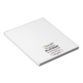 55e bruiloft Jubileum I - Emerald Funny Couple Notitieblok (Schuin)