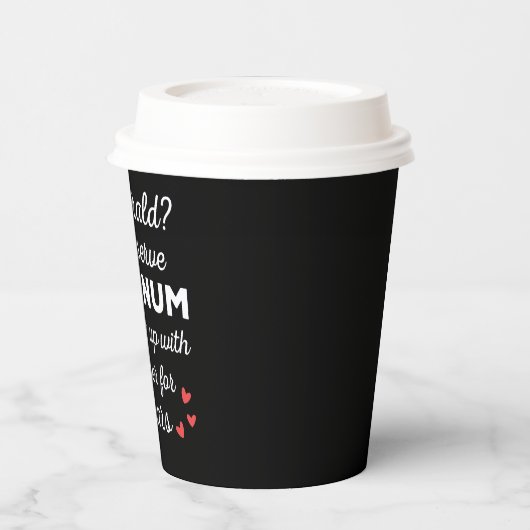 55e bruiloft Jubileum I - Emerald Funny Couple Papieren Bekers (Links)