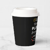 55e bruiloft Jubileum I - Emerald Funny Couple Papieren Bekers (Rechts)