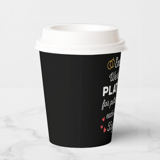 55e bruiloft Jubileum I - Emerald Funny Couple Papieren Bekers (Rechts)