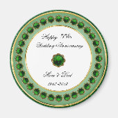 55e bruiloft Jubileum magneet (Voorkant)