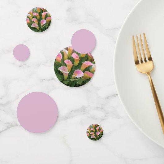 55e bruiloft Jubileum Pink Calla Lily Confetti (Groep)