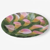 55e bruiloft Jubileum Pink Calla Lily Papieren Bordje (Gekanteld)