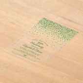 55e Emerald Wedding Jubileum Acryl Uitnodigingen (Laagn)