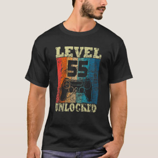 55e geboorte, niet-vergrendelde Vintage voor gamer T-shirt