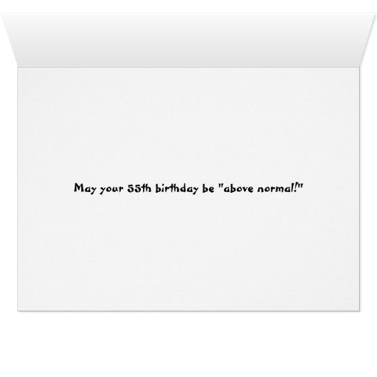 55e geboortedag Beer in Boat (Binenzijde Horizontaal (Onderkant))