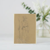 55e Georgische infanterie Briefkaart (Staand voorkant)