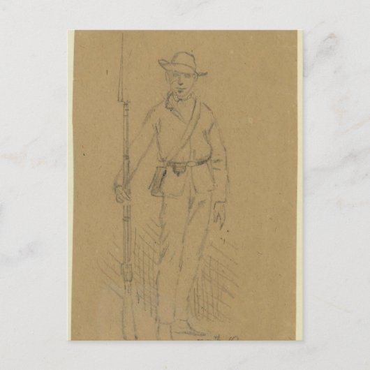 55e Georgische infanterie Briefkaart (Voorkant)