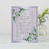 55e herdenkingsdag huwelijk hernieuwing Lavender Kaart (Staand voorkant)