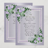 55e herdenkingsdag huwelijk hernieuwing Lavender Kaart (Voorkant / Achterkant)