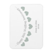 55e huwelijksdag in Emerald Magneet (Verticaal)