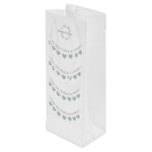 55e huwelijksdag in Emerald Wijn Cadeautas (Achterkant Gekanteld)