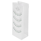 55e huwelijksdag in Emerald Wijn Cadeautas (Voorkant Gekanteld)