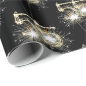 55e jaarsparklers op zwart cadeaupapier (Rol Hoek)