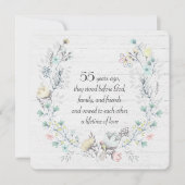 55e Jubilea krans op hout Kaart (Voorkant)