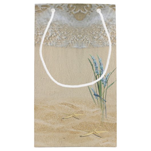 55e Jubileum Beach Hearts and Starfish Klein Cadeauzakje (Achterkant)