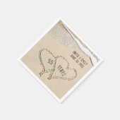55e Jubileum Beach Hearts Napkins Servet (Hoek)