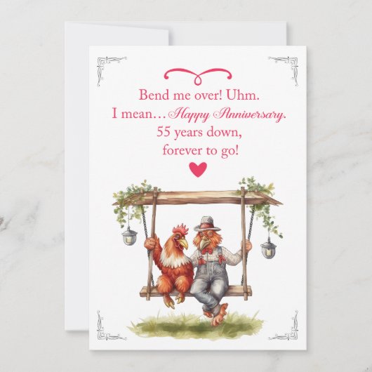 55e Jubileum Cadeau Kaart (Voorkant)